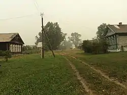 The village of Potanino in Palekhsky District