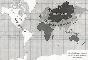 Image 7World map with the concepts of Heartland and Rimland applied (from Geopolitics)