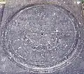 The sundial at Zvartnots Cathedral, marked with Armenian numerals