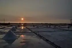 Salt ponds in Beimen District