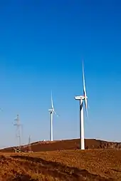 Image 67A group of wind turbines in Zhangjiakou, Hebei, China (from Windmill)
