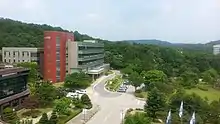 a picture of building in Daejeon, which is used for Headquater of the National Research Foundation of Korea