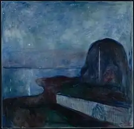 Starry Night, 1893, .mw-parser-output .frac{white-space:nowrap}.mw-parser-output .frac .num,.mw-parser-output .frac .den{font-size:80%;line-height:0;vertical-align:super}.mw-parser-output .frac .den{vertical-align:sub}.mw-parser-output .sr-only{border:0;clip:rect(0,0,0,0);clip-path:polygon(0px 0px,0px 0px,0px 0px);height:1px;margin:-1px;overflow:hidden;padding:0;position:absolute;width:1px}135.6&nbsp;cm ×&nbsp;140&nbsp;cm (53+1⁄2&nbsp;in ×&nbsp;55&nbsp;in), J. Paul Getty Museum