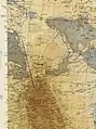 English topographic Map of 1938 (Detail)