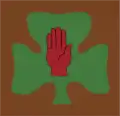 107th (Ulster) Independent Brigade GroupTerritorial ArmyWorn from 1950 to 1967.