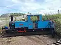 Alan Keef 2-6-0TT 'Bunty' being turned on the turntable at Etal Castle Station