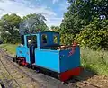 Alan Keef 2-6-0TT 'Bunty' runs round the train at Etal Castle Station