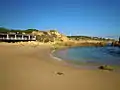 The beach bar and restaurant