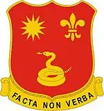 143rd Field Artillery Regiment"Facta Non Verba"(Deeds Not Words)