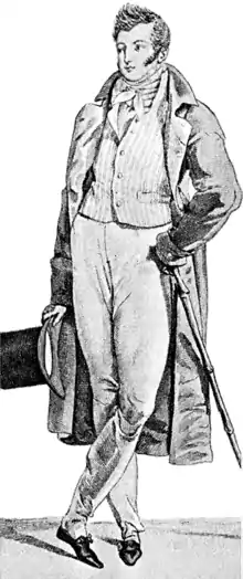 Men's redingote (1813)