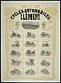 1901 – "Cycles Automobiles Clément" – advertisement for Clément-Panhard Cars.