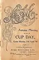 Front cover of the 1914 AJC Champagne Stakes racebook.