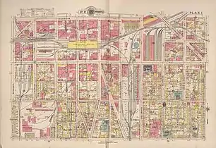 Map of part of Indianapolis, 1916