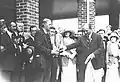 Ted Ray receives the US Open trophy 1920