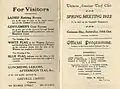 Inside cover showing Raceday Officials & Visitor Notices.
