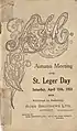 Front cover of the 1933 AJC St Leger racebook.