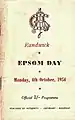 Front cover of the 1954 AJC Epsom Handicap racebook.