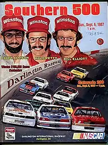 1987 Southern 500 program cover