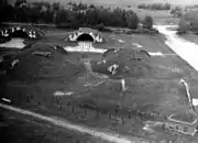 Old hangars in 1990s.