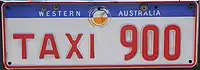 Red Taxicab replaced in 2019 Black on white