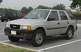 Mid-size SUV (first generation) .mw-parser-output .hatnote{font-style:italic}.mw-parser-output div.hatnote{padding-left:1.6em;margin-bottom:0.5em}.mw-parser-output .hatnote i{font-style:normal}.mw-parser-output .hatnote+link+.hatnote{margin-top:-0.5em}Main article: Isuzu MU
