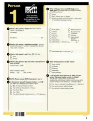 2000 US Census Form Sample