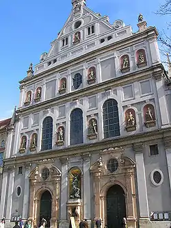 St. Michael's Church, Munich, 1583-1597, by Wendel Dietrich and Friedrich Sustris