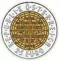 Silver and Niobium, 25 euro, European Satellite Navigation (2006)