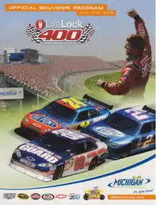 2008 LifeLock 400 program cover