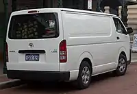 Toyota HiAce LWB van (second facelift, Australia)