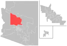 Map of district boundaries since 2023