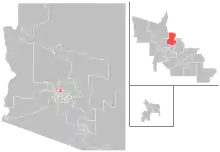 Map of district boundaries since 2023