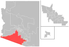 Map of district boundaries since 2023