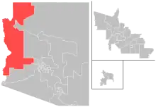 Map of district boundaries since 2023