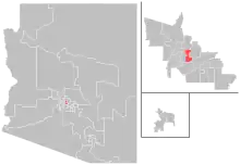 Map of district boundaries since 2023