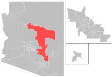 Map of district boundaries since 2023