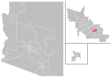 Map of district boundaries since 2023