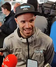 Luka Mezgec (Team Jayco–AlUla) at the Press conference