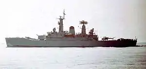 Acquired in 1991 from the Royal Navy, the "Morán Valverde" was decommissioned in October 2008.
