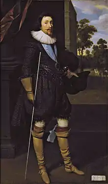 Portrait of James Hamilton, 2nd Marquess of Hamilton by Daniël Mijtens, which hung in the Long Gallery