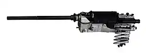 British 30 mm ADEN cannnon, a further developed copy of the German Mauser MG 213, was specifically developed to fire mine shells.