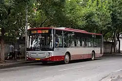 Nangong Beizhan Bus Stop on the east of the town, 2022