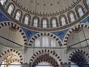 Rüstem Pasha mosque in dome