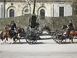 Cannone da 75/27 modello 1912s of Reggimento di Artiglieria a cavallo Voloire.