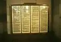 Replica of the Ninety-five Theses in the All Saints' Church
