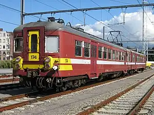Trainset 174 of the National Railway Company of Belgium