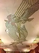 Eagle ceiling mosaic detail