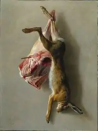 A Hare and a Leg of Lamb (1742), 98.2 x 73.5&nbsp;cm., Cleveland Museum of Art