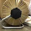 A large filled rolodex viewed from the side