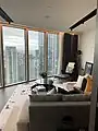 A view inside one park drive show apartment